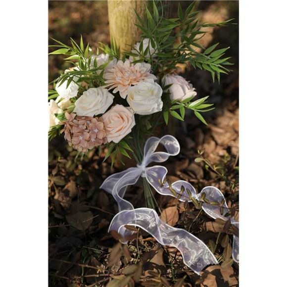 Artificial Flowers Combo Box Set Gradient Color Flower Leaf w/ Stems DIY Wedding - Picture 3 of 6
